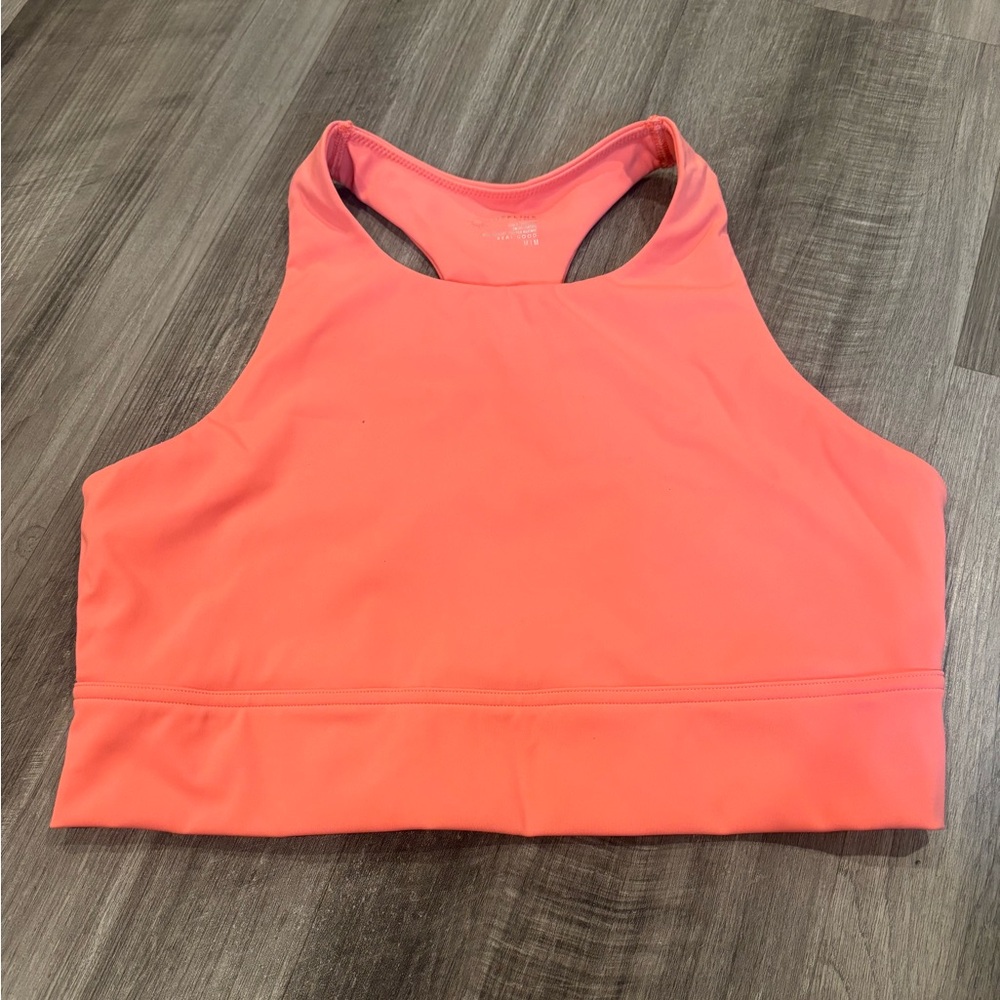 OFFLINE By Aerie Goals High Neck Coral Sports Bra - Size Medium